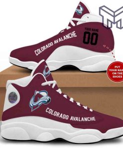 colorado-avalanche-nhl-retro-air-jordan13-custom-shoes