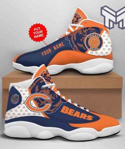 custom-name-chicago-bears-nfl-fan-football-air-jordan13-shoes
