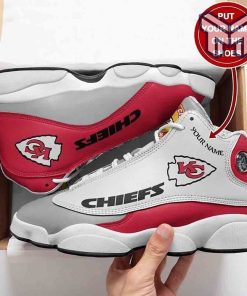 custom-name-kansas-city-chiefs-nfl-football-air-jordan13-shoes