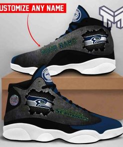 custom-name-seattle-seahawks-fans-sport-shoes-nfl-big-logo-air-jordan-13-shoes