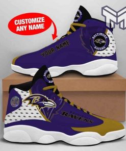 custom-shoes-baltimore-ravens-nfl-big-logo-football-team-air-jordan-13-shoes