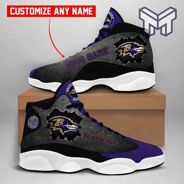 custom-shoes-baltimore-ravens-nfl-fans-sport-jordan-13-shoes