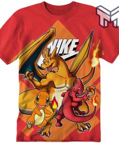 evolution-of-charmander-pokemon-fan-3d-t-shirt-all-over-3d-printed-shirts