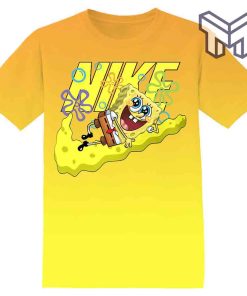 gift-for-cartoon-fan-spongebob-squarepants-yellow-3d-t-shirt-all-over-3d-printed-shirts