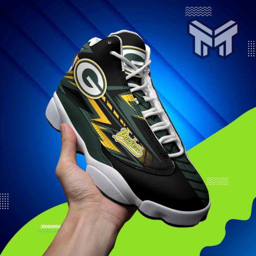 green-bay-packers-air-jordan-13nfl-white-black-j13-shoes