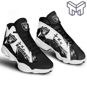 las-vegas-raiders-air-jordan-13fans-sport-shoes-nfl-big-logo-white-black-j13-shoes