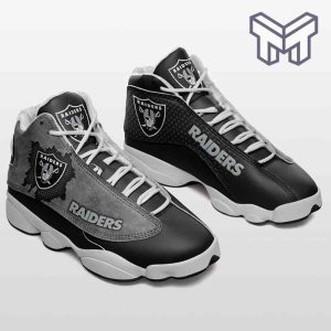 las-vegas-raiders-air-jordan-13fans-sport-shoes-nfl-big-logo-white-black-j13-shoes-type01