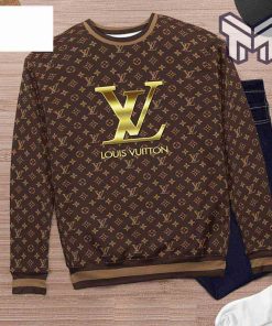 louis-vuitton-brown-3d-ugly-sweater