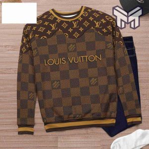 Louis Vuitton Brown Gold Air Jordan 13 Sneakers Shoes - Muranotex Store