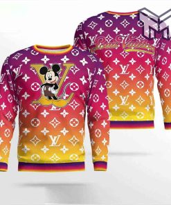 louis-vuitton-mickey-mouse-gradient-3d-ugly-sweater