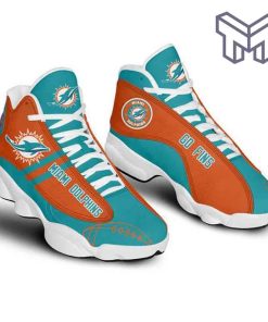 miami-dolphins-air-jordan-13fans-sport-shoes-nfl-big-logo-white-black-j13-shoes-type02