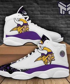 minnesota-vikings-air-jordan-13nfl-big-logo-bling-bling-football-team-sneaker-white-black-j13-shoes