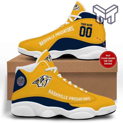 nashville-predators-air-jordan-13nhl-retro-white-black-j13-shoes-custom-shoes