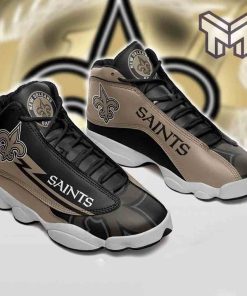 new-orleans-saints-nfl-big-logo-football-team-white-black-j13-shoes-type01