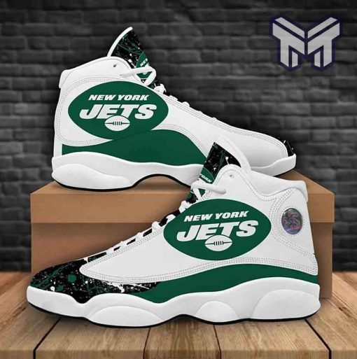 new-york-jets-air-jordan-13fans-sport-shoes-nfl-big-logo-6-white-black-j13-shoes