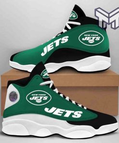 new-york-jets-air-jordan-13nfl-big-logo-fans-sport-shoes-team-white-black-j13-shoes