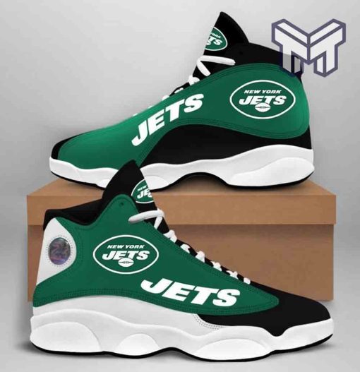 new-york-jets-air-jordan-13nfl-big-logo-fans-sport-shoes-team-white-black-j13-shoes