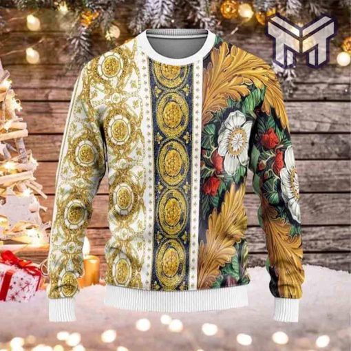 gianni-versace-flowers-3d-ugly-sweater-luxury-brand-clothing-clothes-outfit