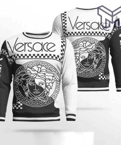 gianni-versace-medusa-black-white-3d-ugly-sweater-luxury-brand-clothing-clothes-outfit