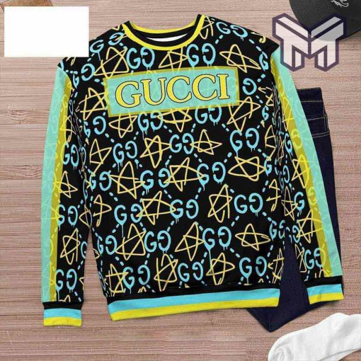 gucci-stars-pattern-3d-ugly-sweater