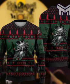 jack-skellington-gucci-logo-ugly-christmas-sweater