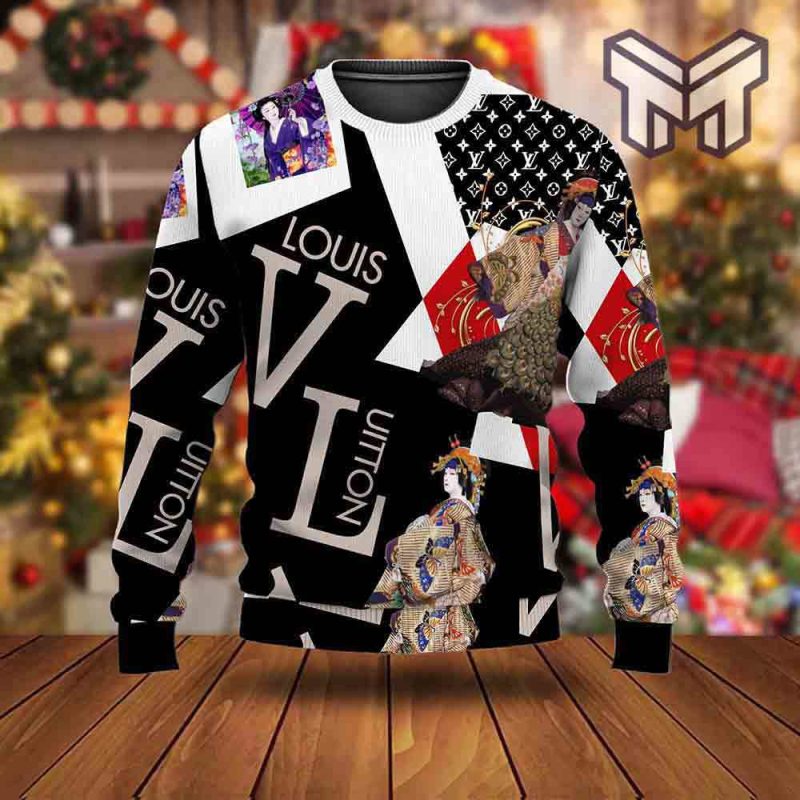 Louis Vuitton Ugly Sweater Gift Outfit For Men Women Type04