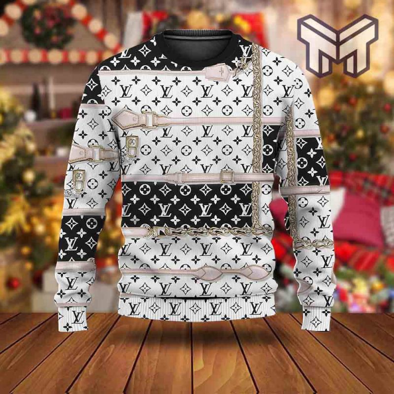 Louis Vuitton Ugly Sweater Gift Outfit For Men Women Type09