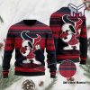 Houston Texans D Full Printed Christmas All Over Print Ugly Christmas Sweater