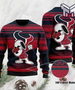 Houston Texans D Full Printed Christmas All Over Print Ugly Christmas Sweater