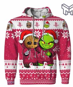 christmas-hoodies-houston-rockets-baby-groot-and-grinch-ugly-christmas-3d-hoodie