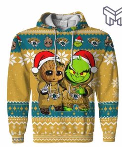 christmas-hoodies-jacksonville-jaguars-baby-groot-and-grinch-ugly-christmas-3d-hoodie