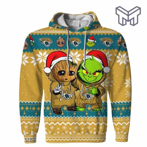 christmas-hoodies-jacksonville-jaguars-baby-groot-and-grinch-ugly-christmas-3d-hoodie