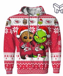 christmas-hoodies-kansas-city-chiefs-baby-groot-and-grinch-ugly-christmas-3d-hoodie