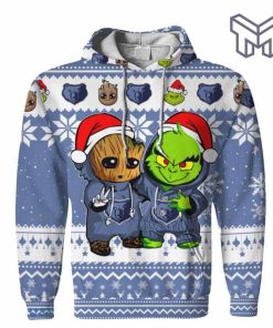 christmas-hoodies-memphis-grizzlies-baby-groot-and-grinch-ugly-christmas-3d-hoodie