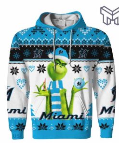 christmas-hoodies-miami-marlins-baseball-american-grinch-christmas-3d-hoodie