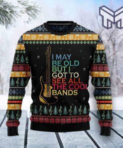 guitar-old-vintage-christmas-all-over-print-ugly-christmas-sweater