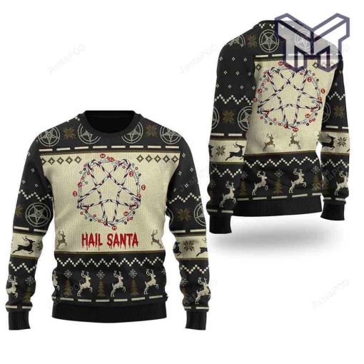 hail-santa-pentagram-all-over-print-ugly-christmas-sweater