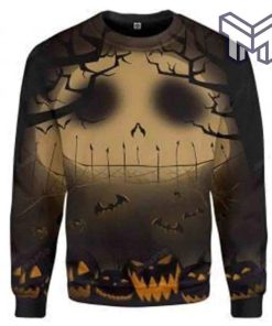 halloween-night-pumpkin-all-over-print-ugly-christmas-sweater