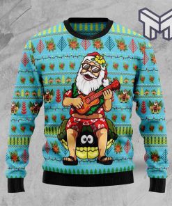 hawaiian-santa-claus-all-over-print-ugly-christmas-sweater