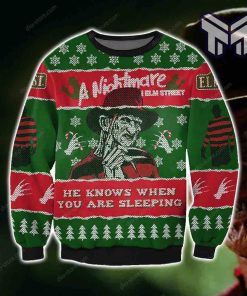 he-knows-when-you-are-sleeping-a-nightmare-on-elm-street-knitting-pattern-for-unisex-christmas-all-over-print-ugly-christmas-sweater