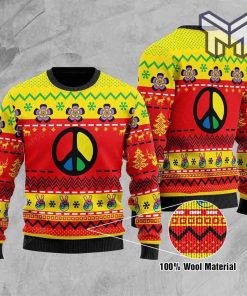 hippie-all-over-print-ugly-christmas-sweater