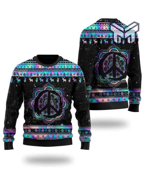 hippie-holographic-mandala-peace-sign-for-hippie-lovers-all-over-print-ugly-christmas-sweater