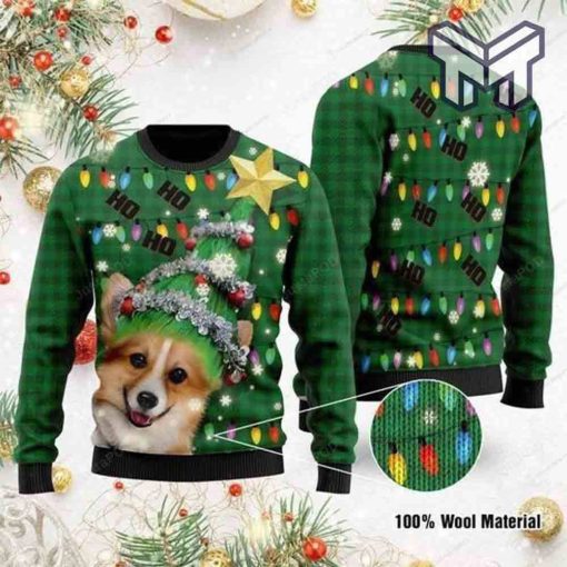 ho-ho-ho-corgi-dog-christmas-tree-all-over-print-ugly-christmas-sweater