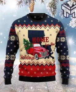 Home For The Holidays Louisiana Christmas All Over Print Ugly Christmas Sweater