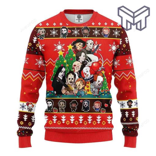 Horror Friends Christmas All Over Print Ugly Christmas Sweater