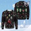 Horror Killer Character For Unisex All Over Print Ugly Christmas Sweater