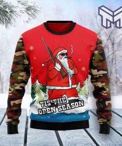 Hunting Santa Christmas Christmas All Over Print Ugly Christmas Sweater