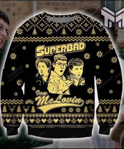 I Am Mclovin Superbad Knitting Pattern For Unisex Christmas All Over Print Ugly Christmas Sweater