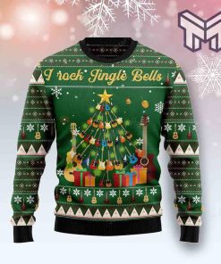 I Rock Jingle Bells Christmas All Over Print Ugly Christmas Sweater