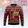 In Jesus Name Play Violin All Over Print Ugly Christmas Sweater